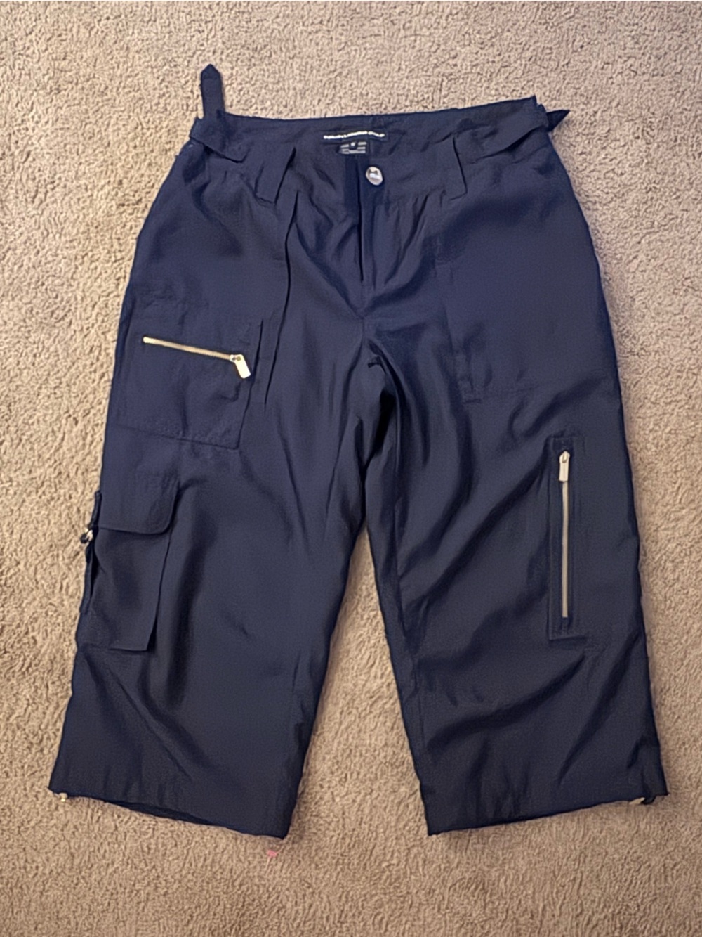 Ralph Lauren Navy Cargo Performance Pants with Zip Details